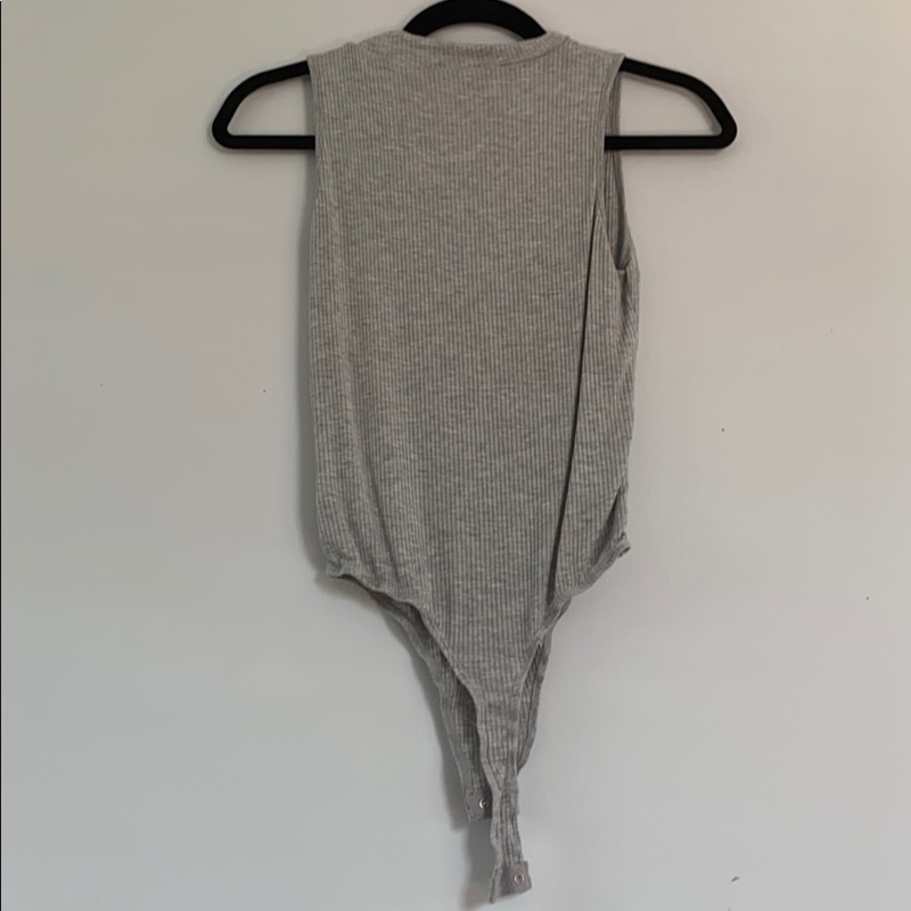 grey bodysuit